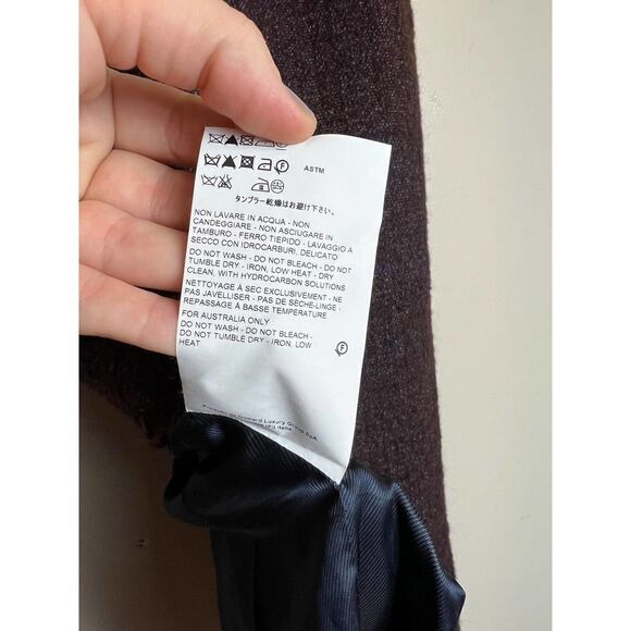 Brock Collection Linen Wool Alpaca Blend Front Slit Pencil Skirt Sz. 2 - Picture 5 of 10